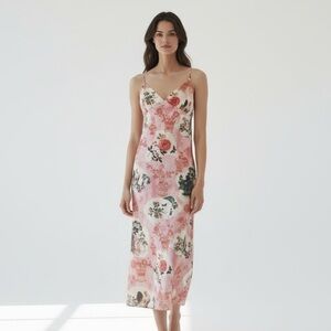 Zara Floral Pink Maxi Dress